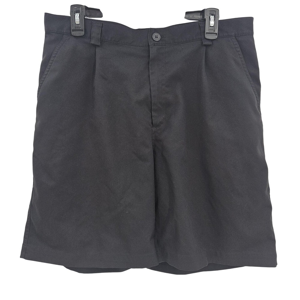 Under Armour Performance Shorts Mens 34R Black Golf Chino Flat Front Lightweight